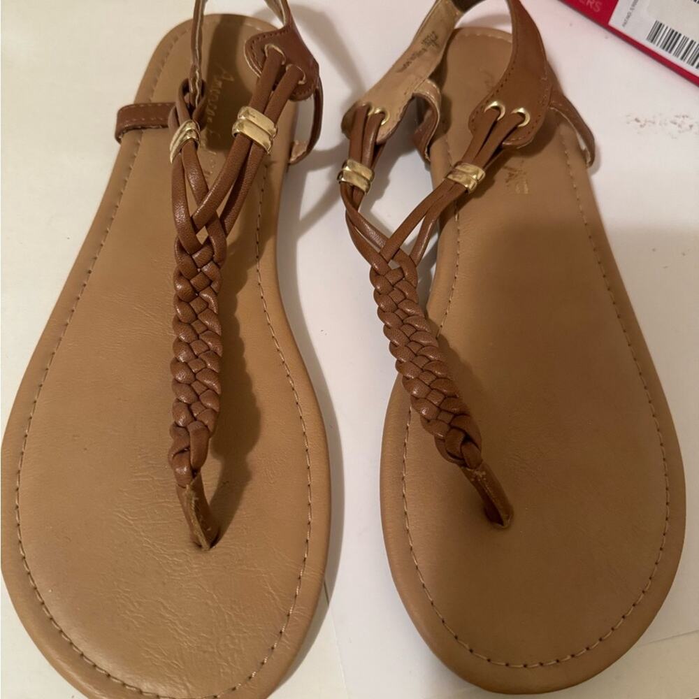American Eagle Telulah Cognac Sandals